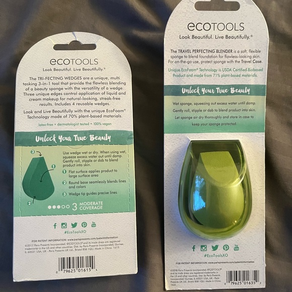 7 Brand New Eco Tools & Real Techniques Sponges & Blenders - Picture 2 of 3